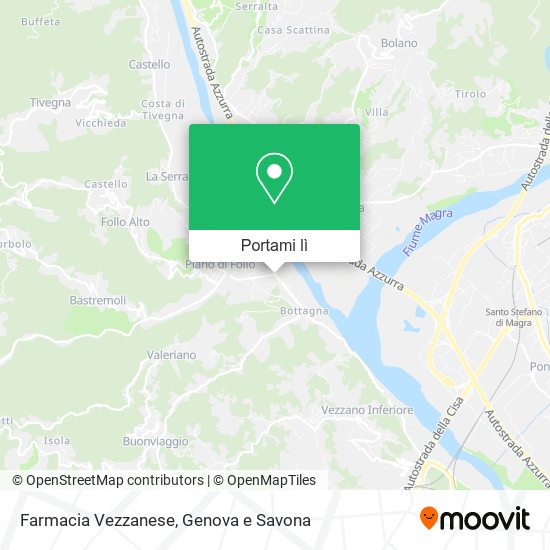 Mappa Farmacia Vezzanese