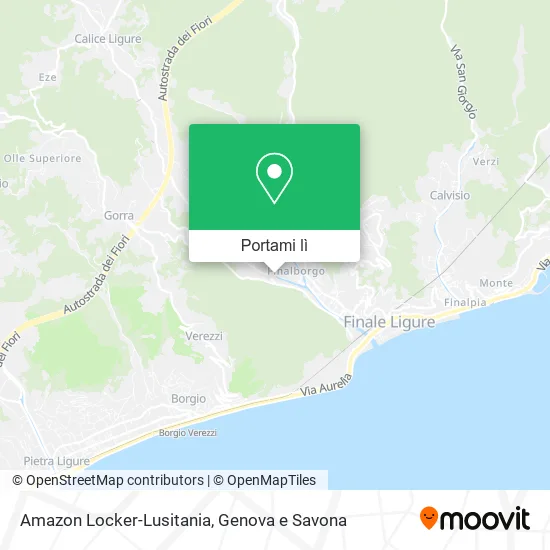 Mappa Amazon Locker-Lusitania