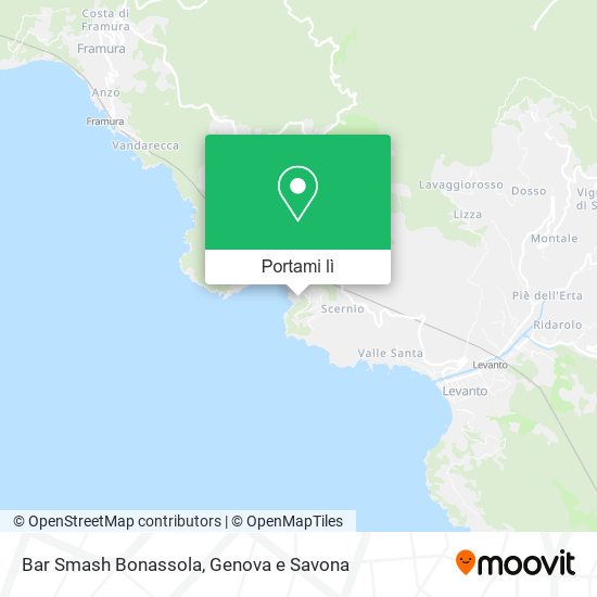 Mappa Bar Smash Bonassola
