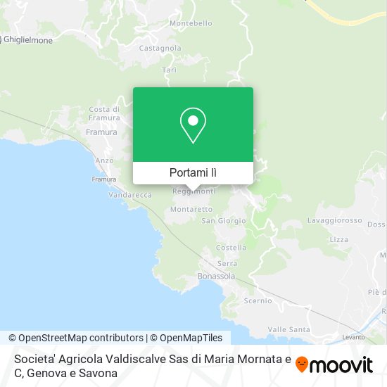 Mappa Societa' Agricola Valdiscalve Sas di Maria Mornata e C
