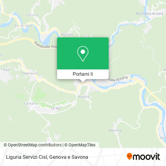 Mappa Liguria Servizi Cisl