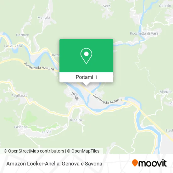 Mappa Amazon Locker-Anella