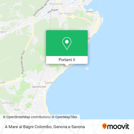 Mappa A Mare ai Bagni Colombo