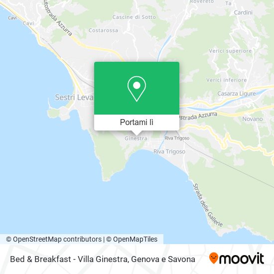 Mappa Bed & Breakfast - Villa Ginestra