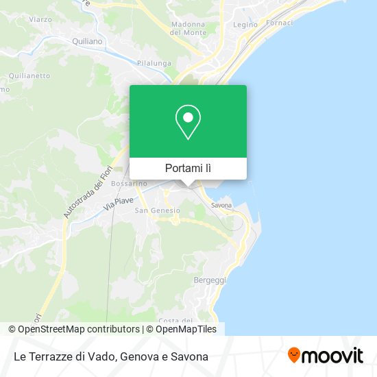 Mappa Le Terrazze di Vado