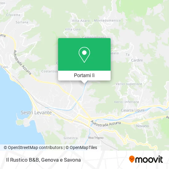 Mappa Il Rustico B&B