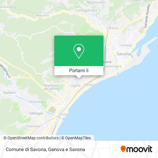 Mappa Comune di Savona