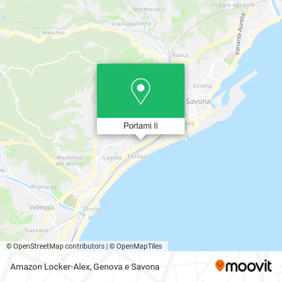 Mappa Amazon Locker-Alex