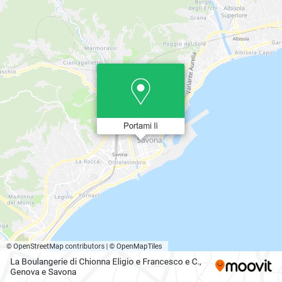 Mappa La Boulangerie di Chionna Eligio e Francesco e C.