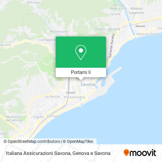 Mappa Italiana Assicurazioni Savona