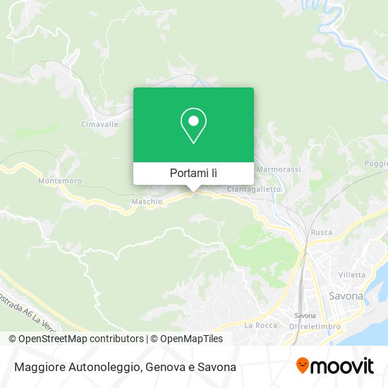 Mappa Maggiore Autonoleggio