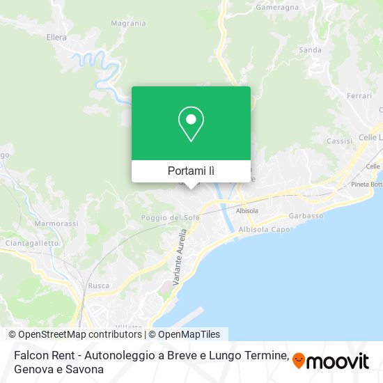 Mappa Falcon Rent - Autonoleggio a Breve e Lungo Termine