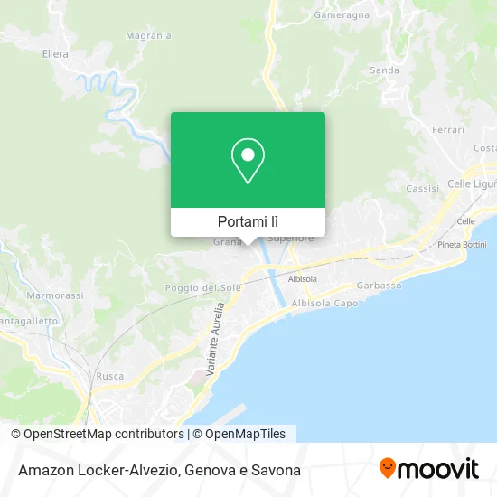 Mappa Amazon Locker-Alvezio