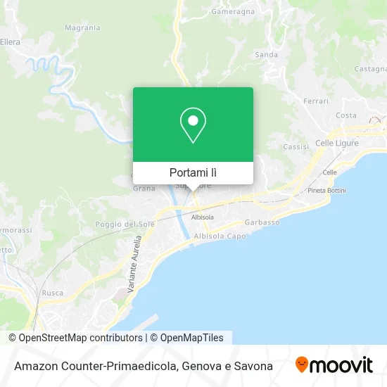 Mappa Amazon Counter-Primaedicola