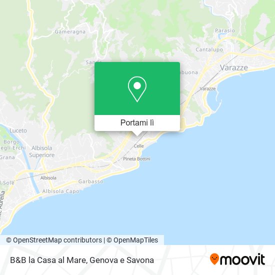Mappa B&B la Casa al Mare