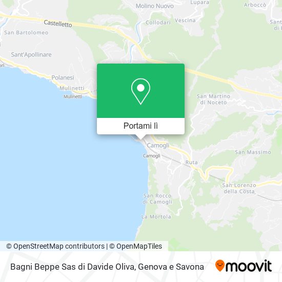 Mappa Bagni Beppe Sas di Davide Oliva