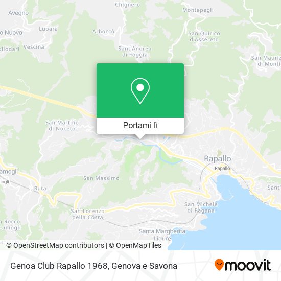 Mappa Genoa Club Rapallo 1968