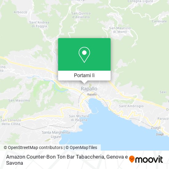 Mappa Amazon Counter-Bon Ton Bar Tabaccheria