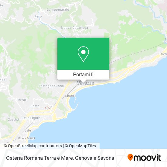 Mappa Osteria Romana Terra e Mare