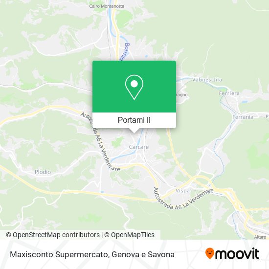 Mappa Maxisconto Supermercato