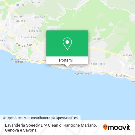 Mappa Lavanderia Speedy Dry Clean di Rangone Mariano