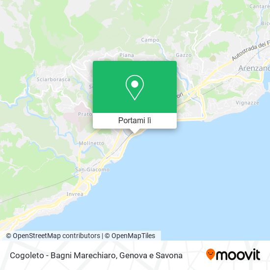 Mappa Cogoleto - Bagni Marechiaro