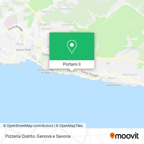 Mappa Pizzeria Quinto