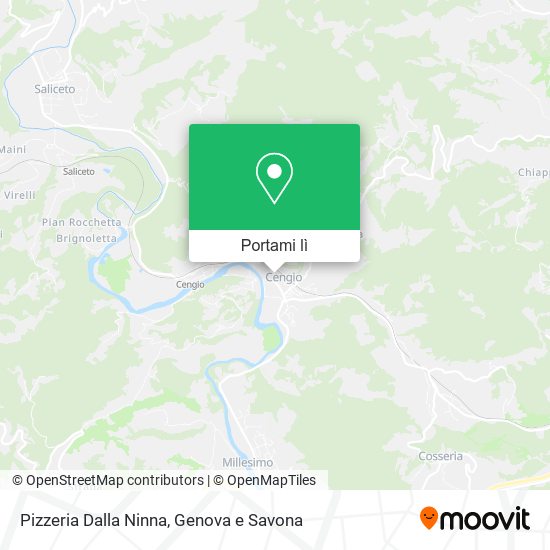 Mappa Pizzeria Dalla Ninna