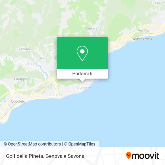 Mappa Golf della Pineta