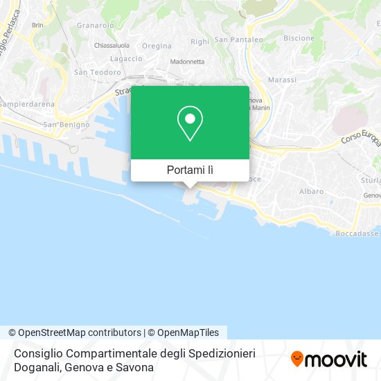 Mappa Consiglio Compartimentale degli Spedizionieri Doganali