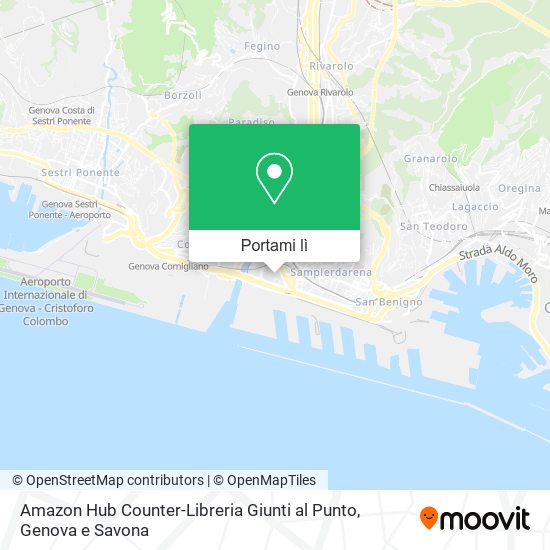 Mappa Amazon Hub Counter-Libreria Giunti al Punto