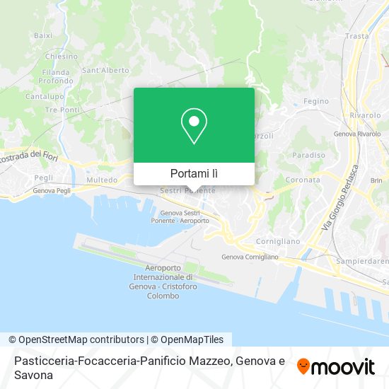 Mappa Pasticceria-Focacceria-Panificio Mazzeo