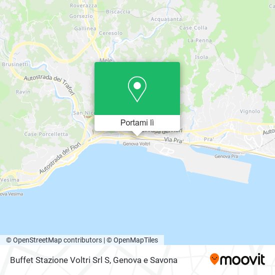 Mappa Buffet Stazione Voltri Srl S