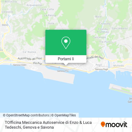 Mappa TOfficina Meccanica Autoservice di Enzo & Luca Tedeschi