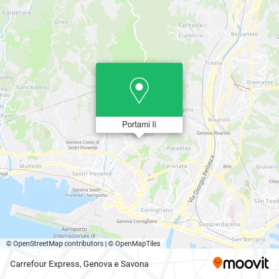 Mappa Carrefour Express