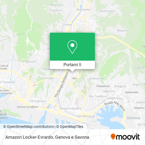 Mappa Amazon Locker-Evrardo