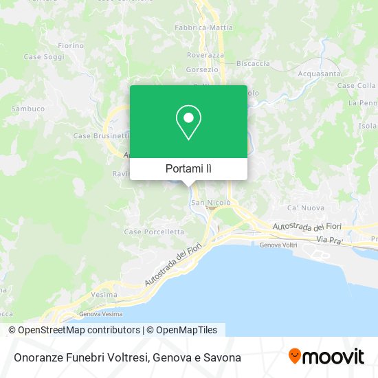 Mappa Onoranze Funebri Voltresi
