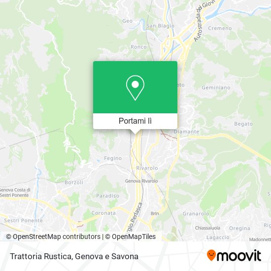 Mappa Trattoria Rustica