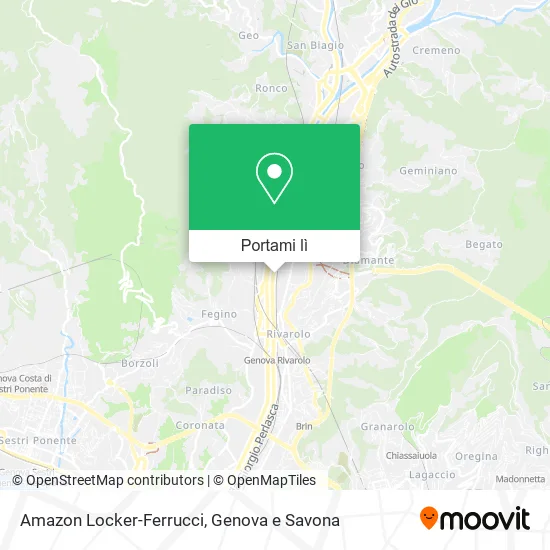 Mappa Amazon Locker-Ferrucci