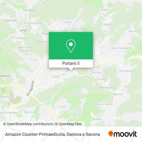 Mappa Amazon Counter-Primaedicola