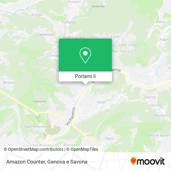 Mappa Amazon Counter