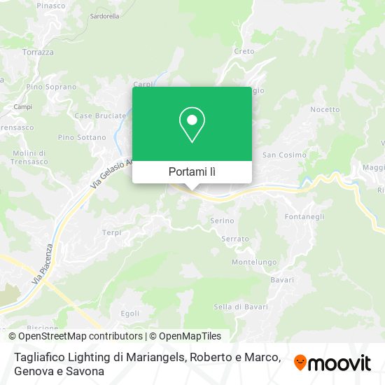 Mappa Tagliafico Lighting di Mariangels, Roberto e Marco