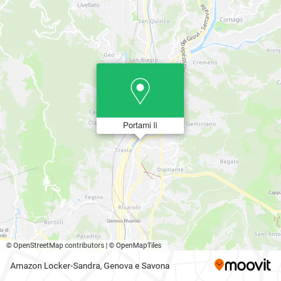 Mappa Amazon Locker-Sandra