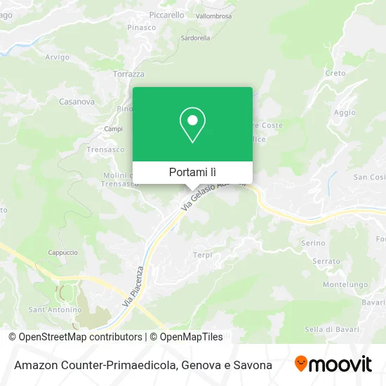 Mappa Amazon Counter-Primaedicola