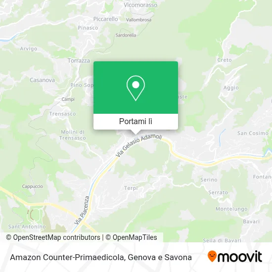 Mappa Amazon Counter-Primaedicola
