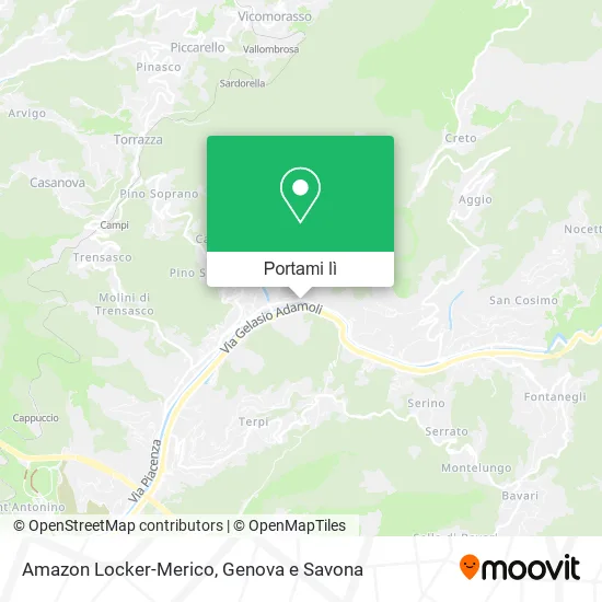 Mappa Amazon Locker-Merico
