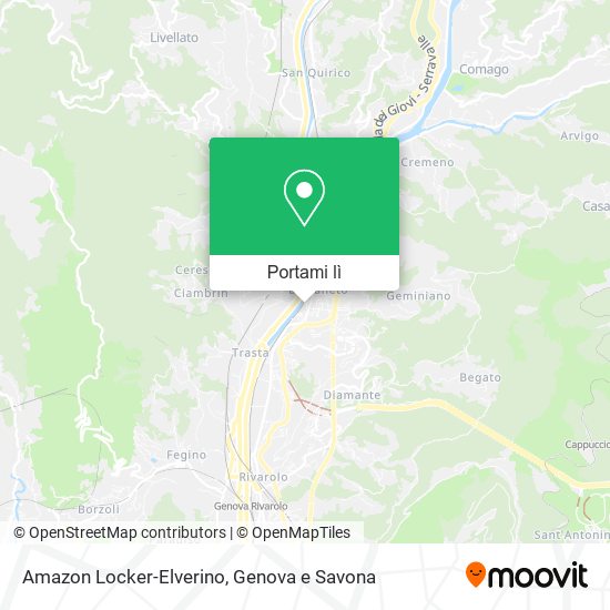 Mappa Amazon Locker-Elverino