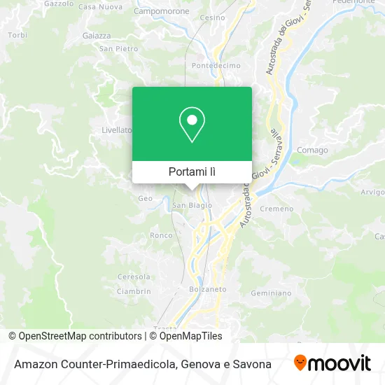 Mappa Amazon Counter-Primaedicola