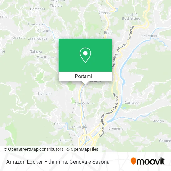 Mappa Amazon Locker-Fidalmina