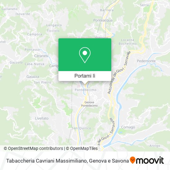 Mappa Tabaccheria Cavriani Massimiliano